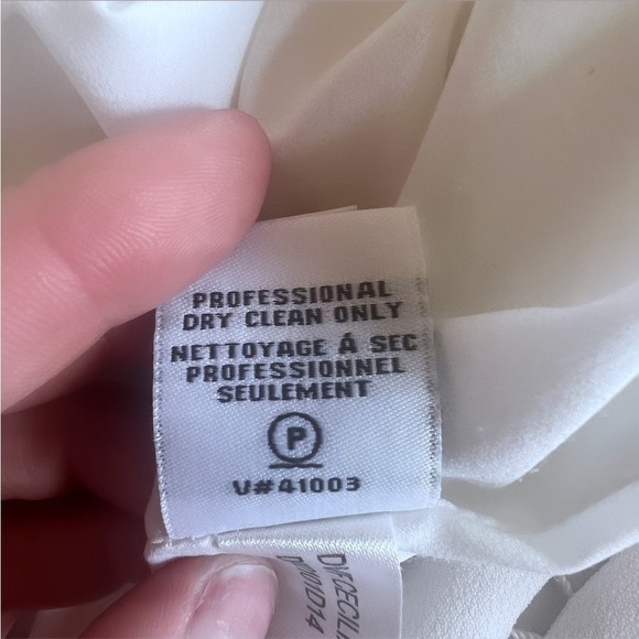 DIANE VON FURSTENBERG White Cecilia Ladder Stitch Short Sleeve Shift Dress Sz 4 - Picture 16 of 16